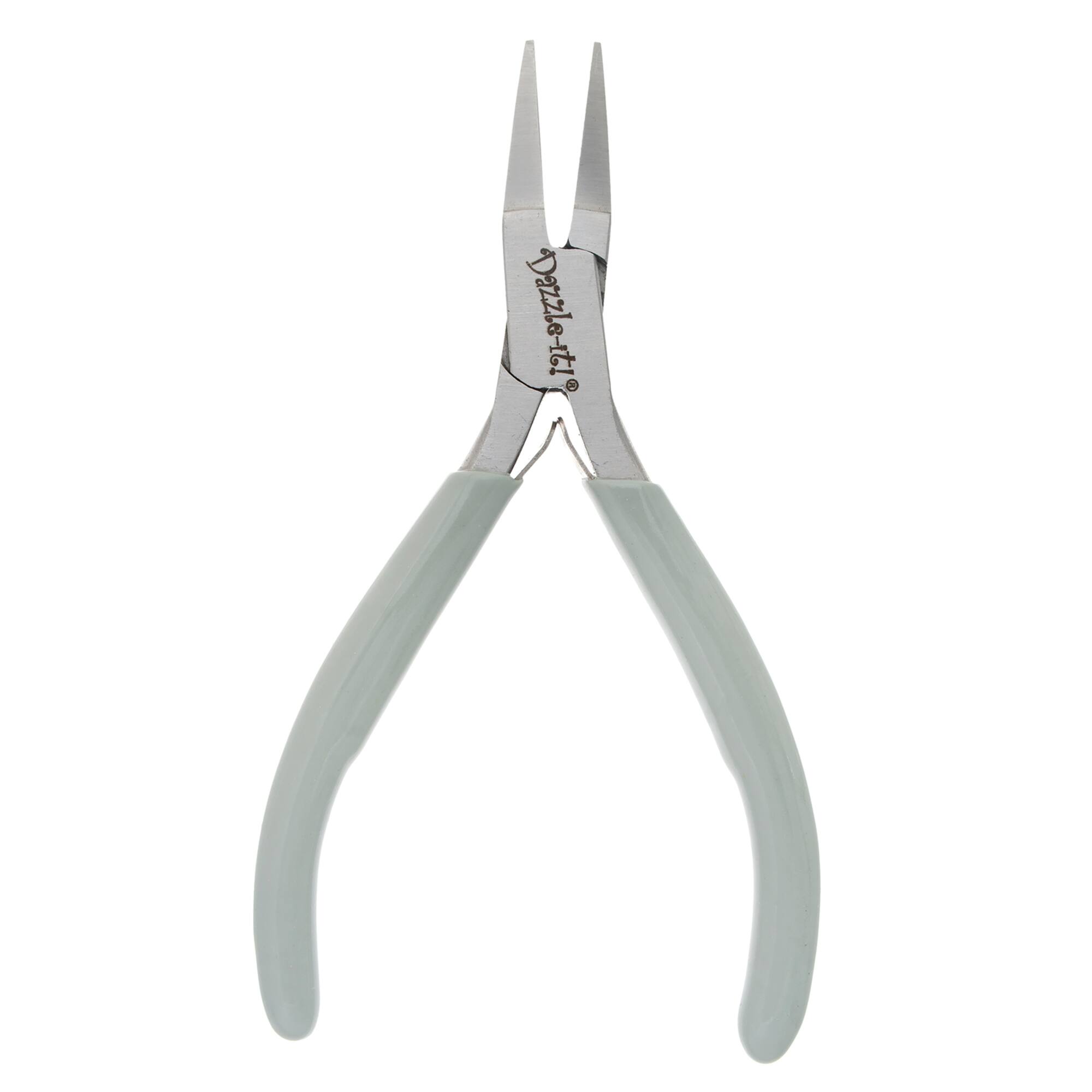 John Bead 4.75" Multi Purpose Classic Slim Stainless Steel Flat Nose Jewelry Pliers